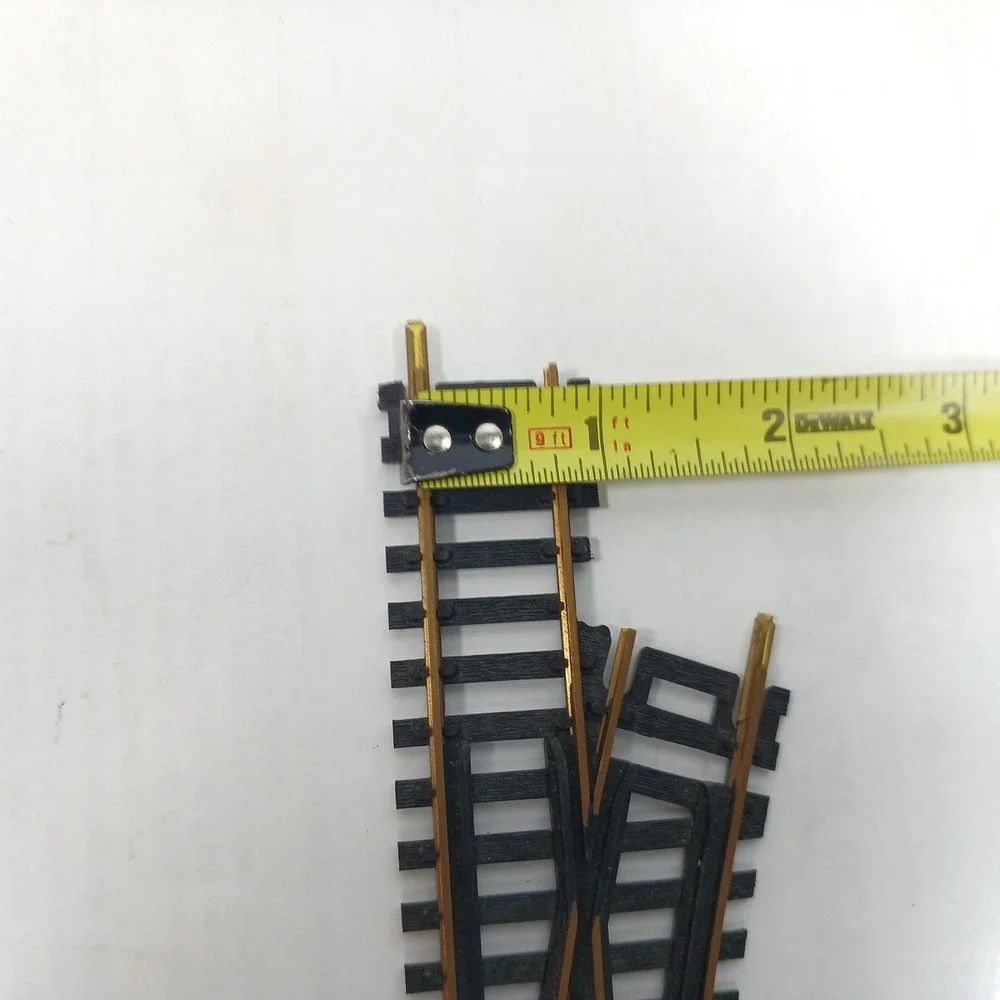 set of 2 Atlas HO Scale Remote Right Hand Switch Track Brass Rail Model Railroad